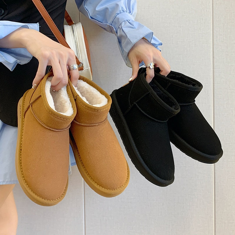 Ankle Boots Women — Fur-Lined Winter Boot with Side Zip 3