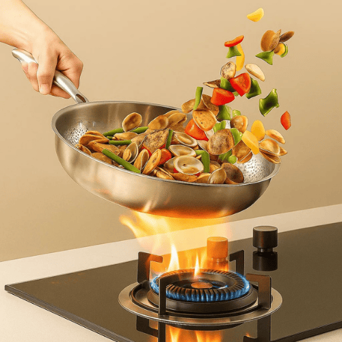 Coating-Free Stainless Steel Frying Pan — All Hob Types 2