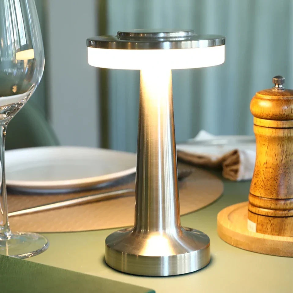 Portable Dimmable Retro Table Lamp — Cordless LED USB-C 19