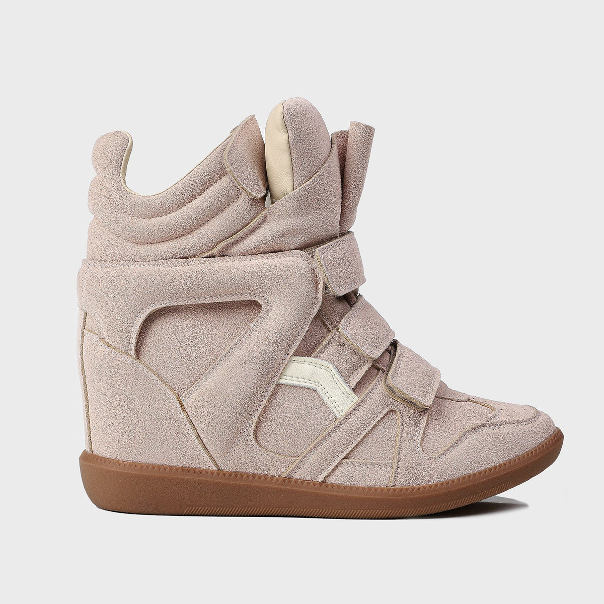 Wedge Sneakers Women — Hidden Wedge High-Top Velcro Shoes 15